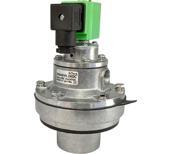 Изображение товара Клапан импульсный встраиваемый в ресивер рукавного фильтра мембранного типа ArTorq G 1 1/2”, диафрагма Viton IKS40VV.24DC