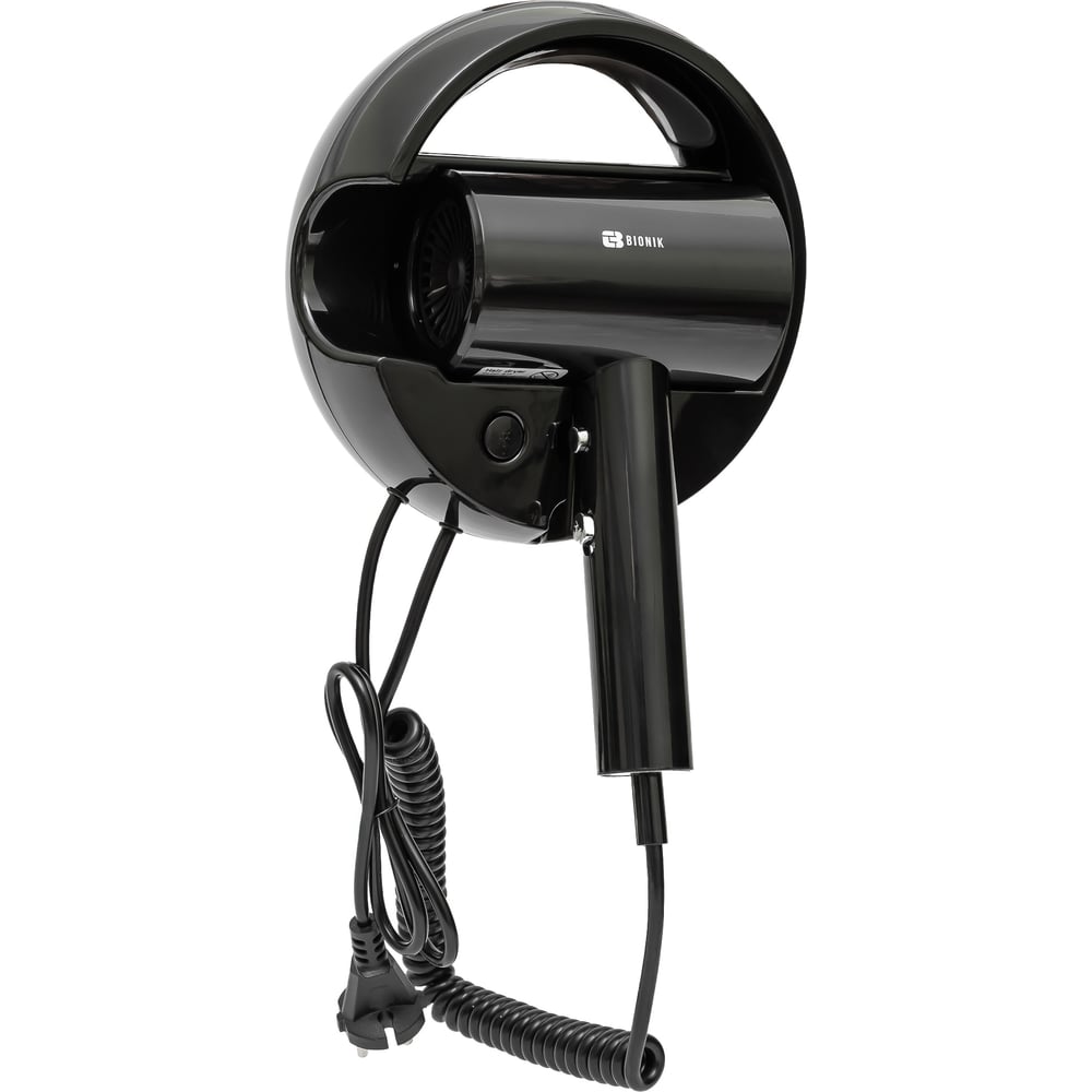 Изображение товара Фен для волос BIONIK BK7010 мощность 1600 Вт стильный черный дизайн