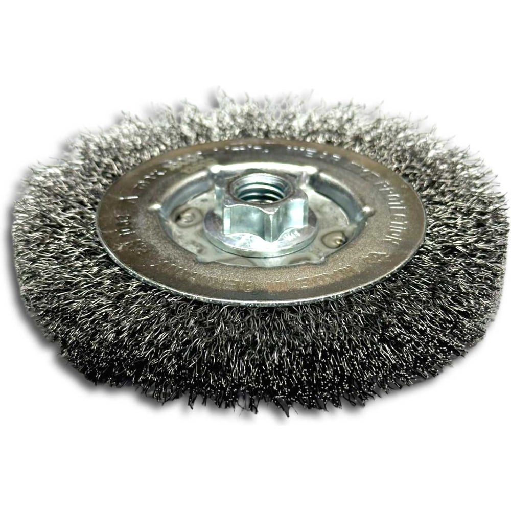 Изображение товара Щетка дисковая гофрированная Lessmann Д125х13 для металла, М14, сталь