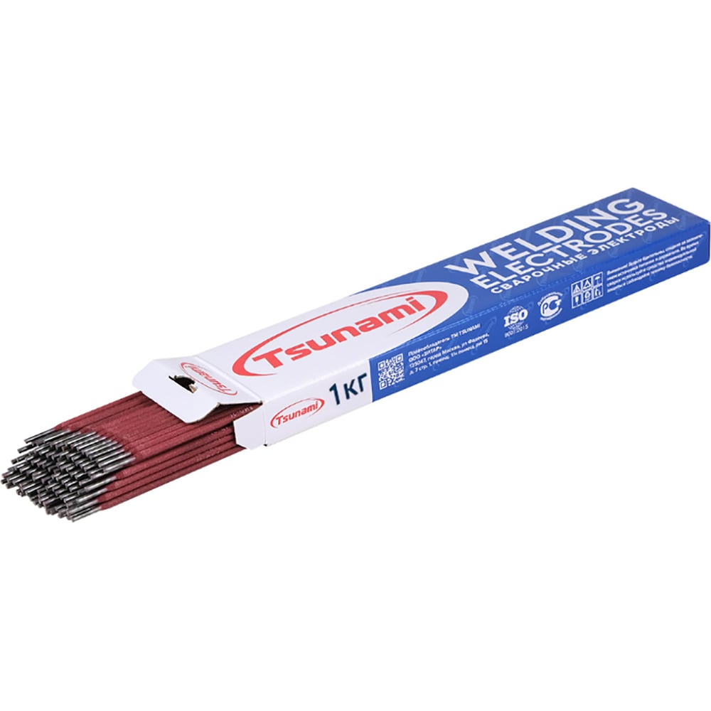 Изображение товара Электроды Tsunami МР-3 2.5 мм 1 кг для сварки легированной и нелегированной стали