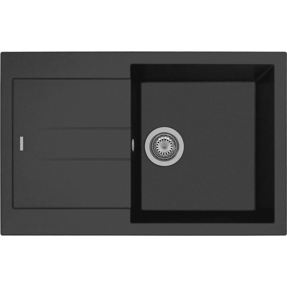 Изображение товара Мойка LONGRAN Amanda AMG780 500 с измельчителем в черном матовом цвете