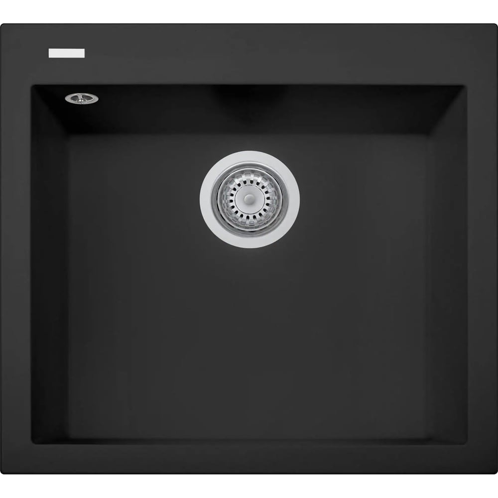 Изображение товара Мойка кухонная LONGRAN Cube CUG560.500 черный матовый с измельчителем пищевых отходов