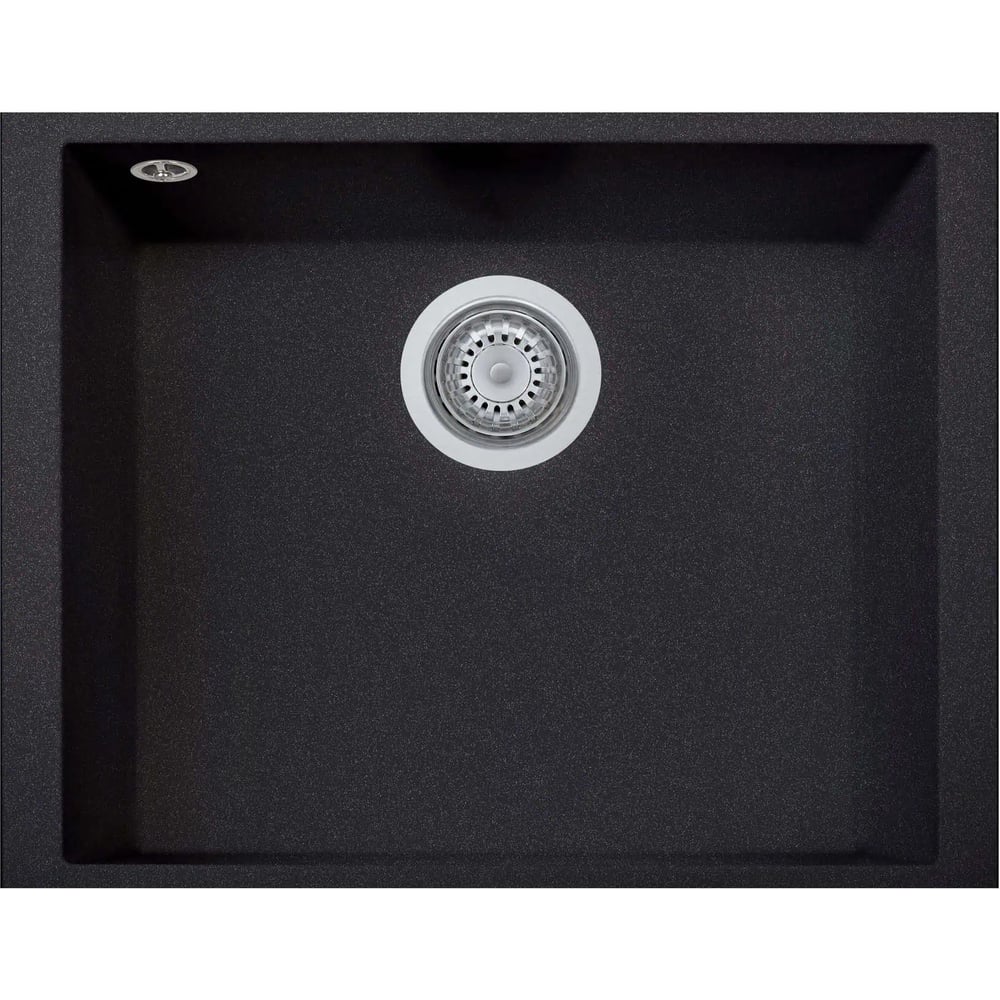 Изображение товара Мойка LONGRAN Cube CUG560.435 из кварцевого композита черный металлик