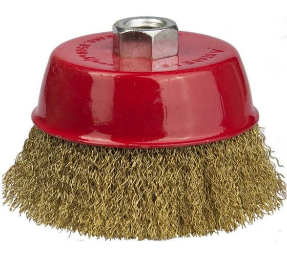 Изображение товара Щетка чашечная Admiral Stars для УШМ 0.3 мм, 60 мм, витая латунир. стальная проволока ЦБ-10003849