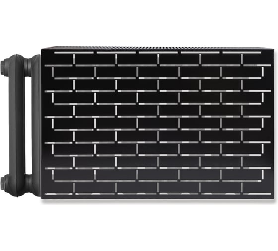 Изображение товара Экран на чугунный радиатор ООО СКП Лофт, 99 см (10 секций), чёрный ЭРЧ-017Ч