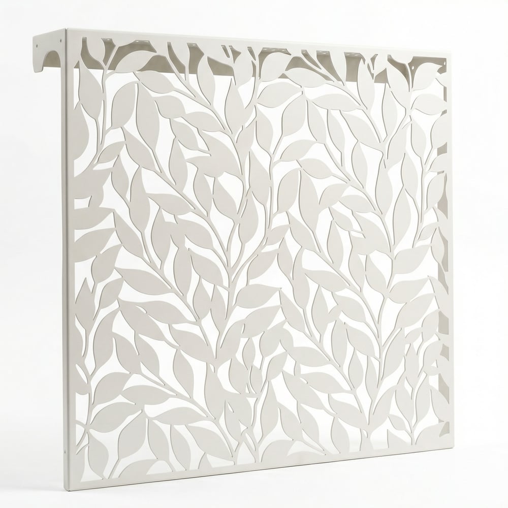 Изображение товара Экран для биметаллического радиатора 625х600 слоновая кость металл