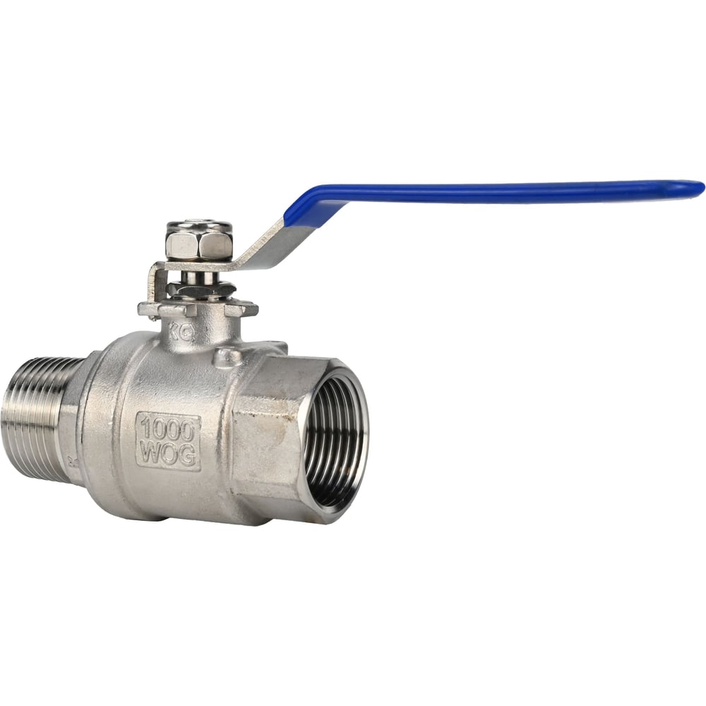 Кран шаровой DN.ru 304-304-PTFE-FP-T-H ВР/НР Ду15 Ру63 нержавеющая сталь AISI 304, ручка-рычаг D160-77781