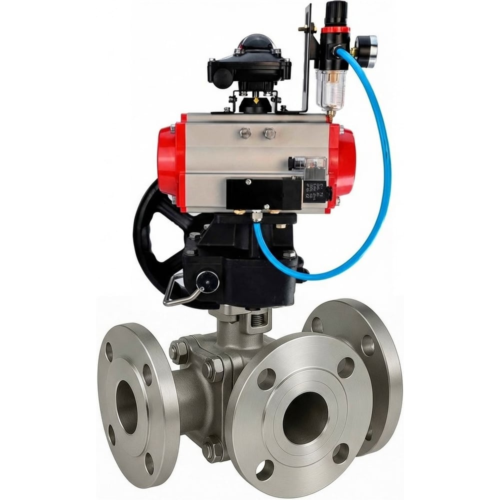 Изображение товара Кран шаровой DN ru 316 316 PTFE FP 3L F ISO H Ду20 Ру16 HYMT автоматический Изображение товара Кран шаровой DN ru 316 316 PTFE FP 3L F ISO H Ду20 Ру16 HYMT автоматический