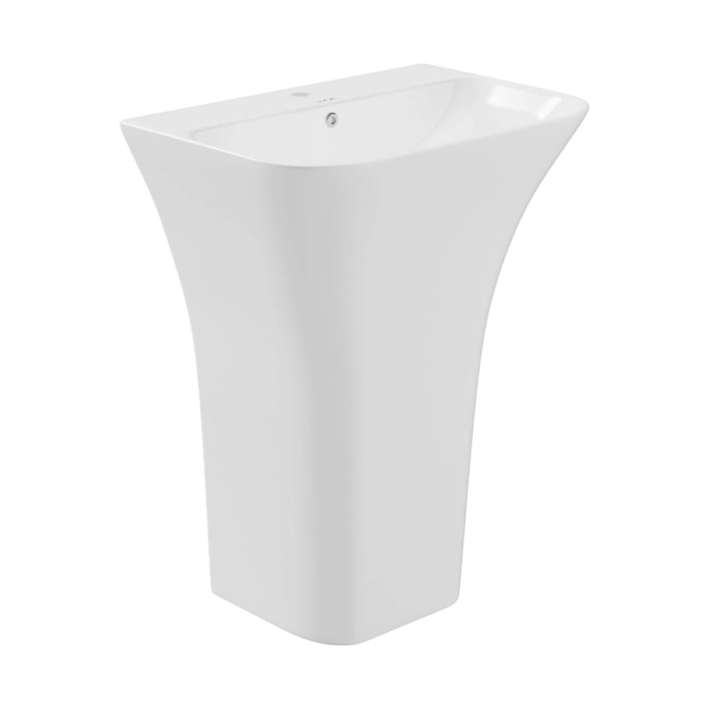 Изображение товара Умывальник-моноблок прямоугольный WAVE ELITE2 650×450×835 мм белый