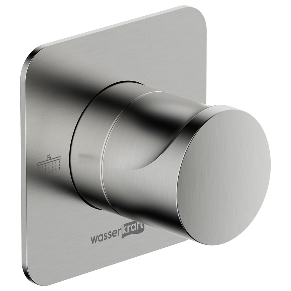 Изображение товара Переключатель WasserKRAFT A272 на 2 выхода с матовым никелевым покрытием