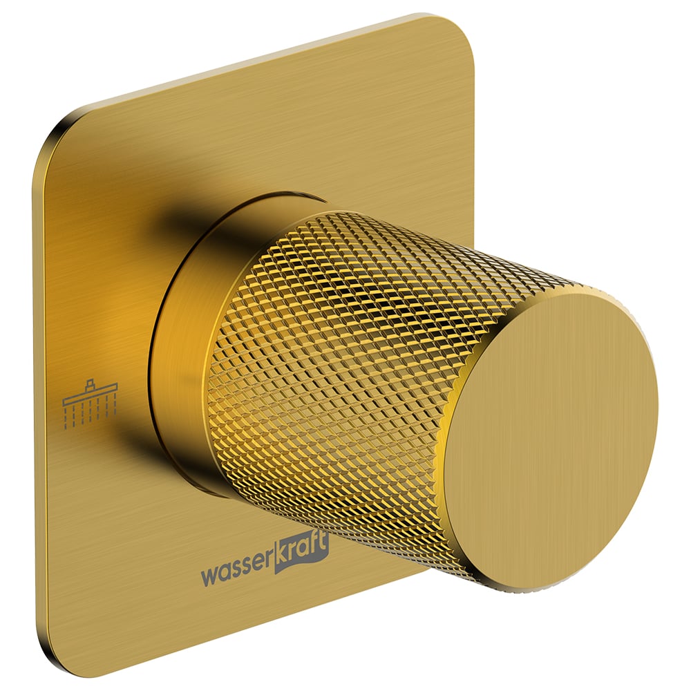 Изображение товара Переключатель WasserKRAFT A306 с двумя выходами из латуни матовое золото