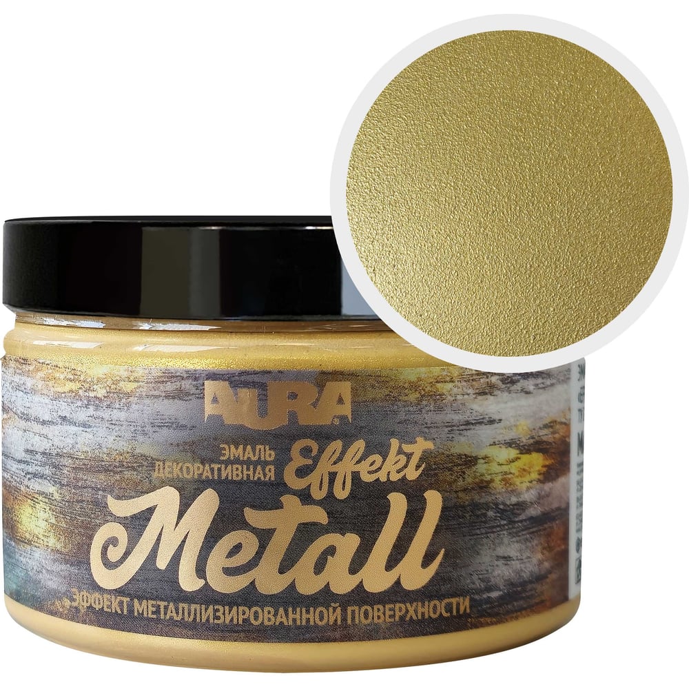 Изображение товара Эмаль AURA Effekt Metall золото 0.8 кг для внутренних помещений с эффектом металлика Изображение товара Эмаль AURA Effekt Metall золото 0.8 кг для внутренних помещений с эффектом металлика