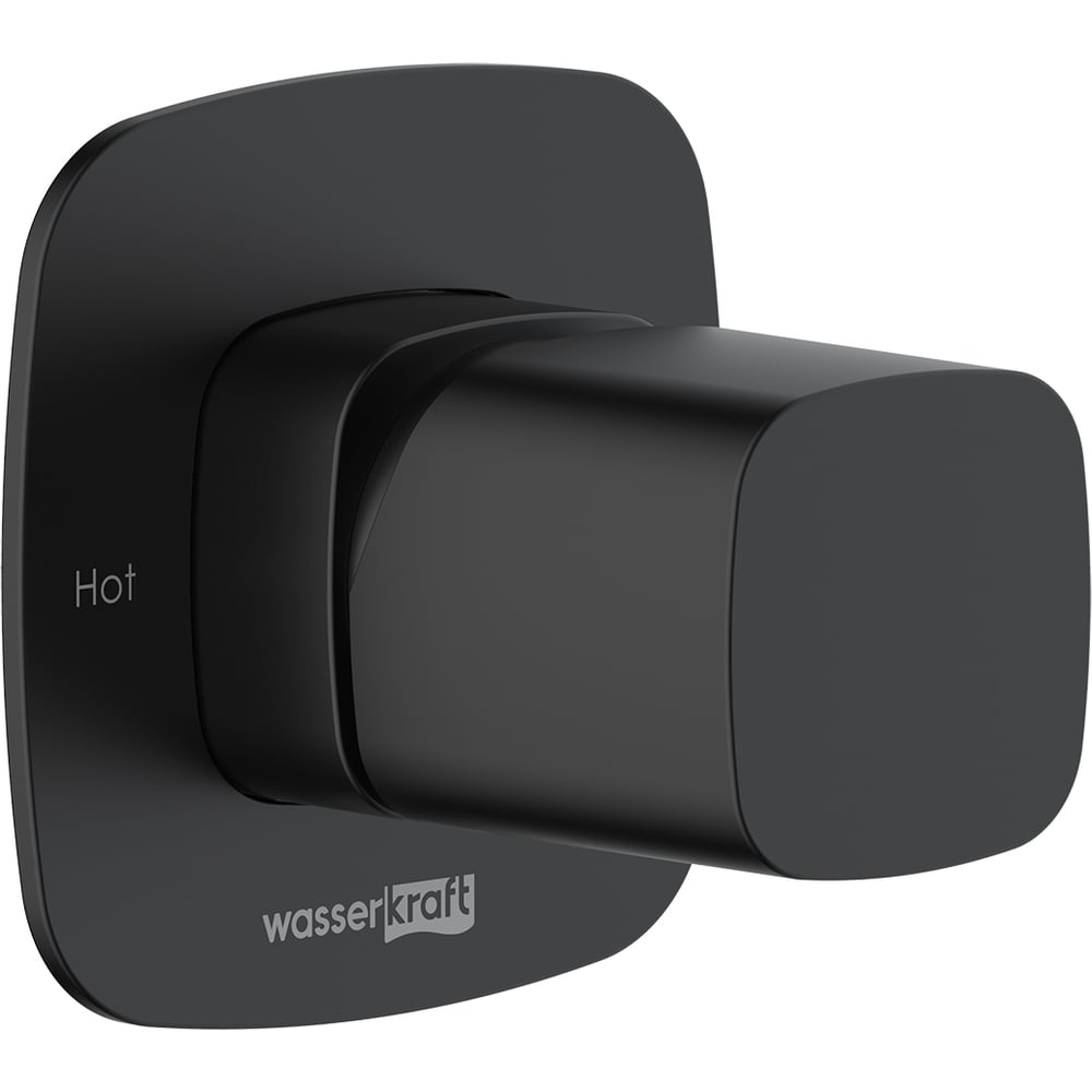 Изображение товара Смеситель для душа WasserKRAFT Nuthe 9151 однорычажный встраиваемый черный стильный