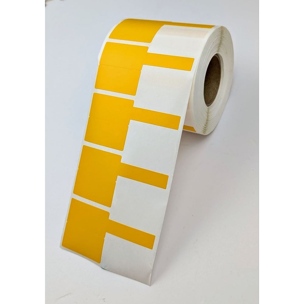 Изображение товара Желтые этикетки для маркировки 40х20мм рулон 500 шт EID-Ф-ПВХ-4020-Ж-0.5-D