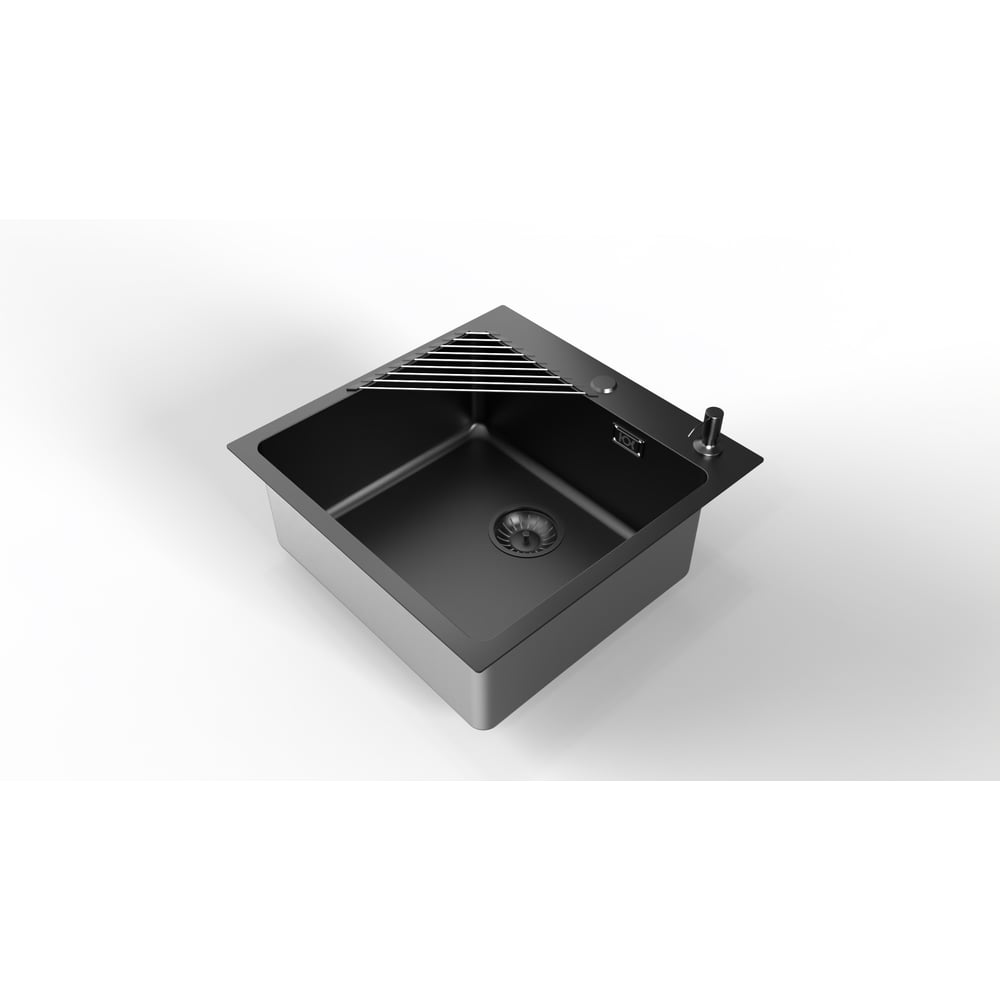 Изображение товара Комплект мойки угловой с ролл-матом, дозатором и выпуском UKINOX LOV500.500 -GT10P 0CW 01