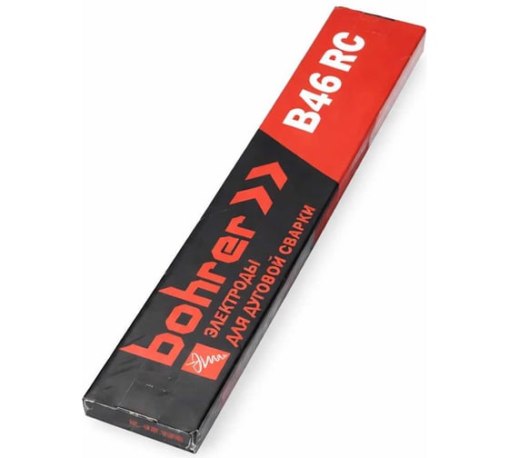 Изображение товара Электроды Bohrer B46 RC d=4.0 мм (тип OK46) (рутилово-целлюлозное покрытие) (фасовка по 1 кг) 75401046
