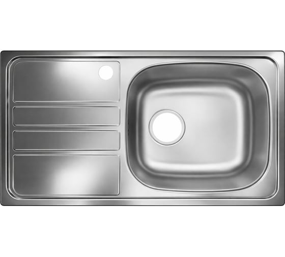 Изображение товара Мойка угловая с крылом подстольного монтажа UKINOX Классика CLM760.435 -GT6K 1R