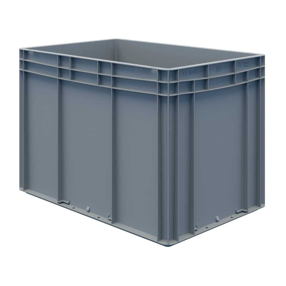 Изображение товара Пластиковый евроконтейнер Дигрус 600х400х420 серый морозостойкий усиленный