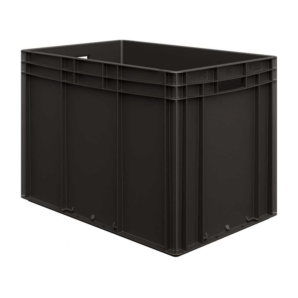 Изображение товара Пластиковый евроконтейнер ЯС-EC6442.1-Ч/Д 600х400х420 мм черный морозостойкий