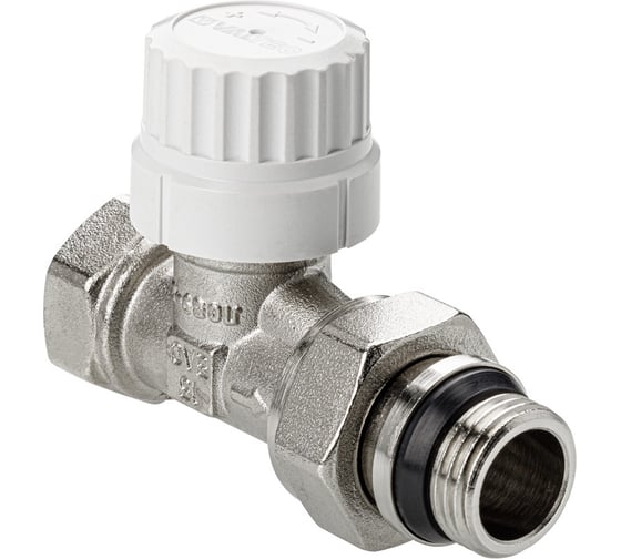 Изображение товара Клапан радиаторный прямой с преднастройкой Valtec DN15, 1/2 VT.038.NRC.04