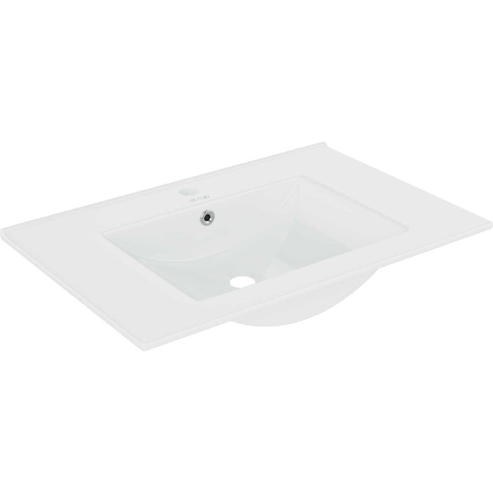 Изображение товара Умывальник Runo Teffy 60 белый керамический прямоугольный с отверстием под смеситель