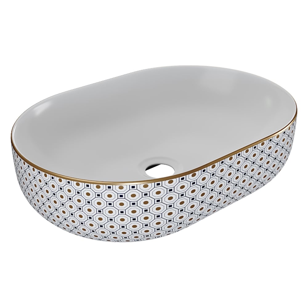 Изображение товара Накладная раковина для ванной Teymi Solli 48 белая овальная