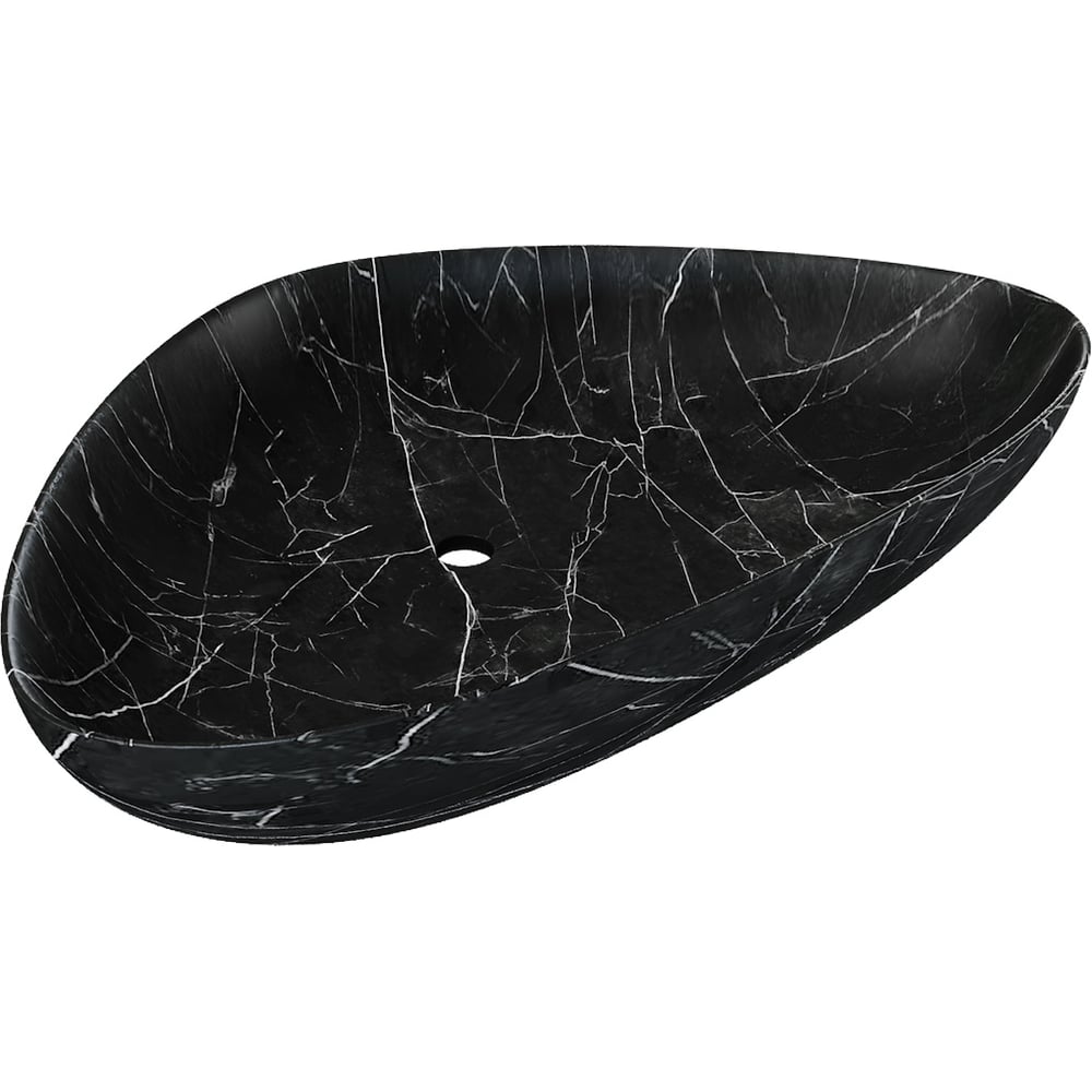 Изображение товара Накладная раковина для ванной Teymi Ellie W 60 белый мрамор овальная