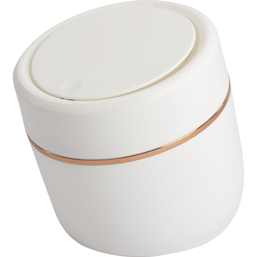 Изображение товара Ведерко для мусора BoomHouse с микролифтом 2л настольное белое