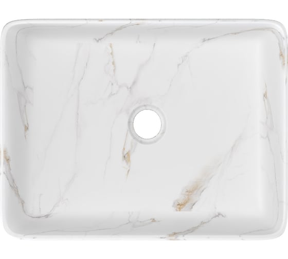Изображение товара Раковина для ванной накладная Helmi 50 белый мрамор Teymi T50281 ЦБ-00285901