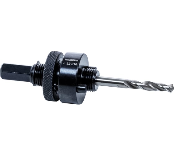 Изображение товара Адаптер с хвостовиком Hilberg HEX и центр. сверлом (Р6М5), для биметалл. коронок 32-210 мм CMA210