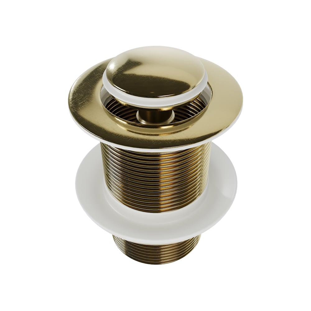 Изображение товара Клапан донный для раковины Teymi Ritta, золото глянцевое, 38 мм