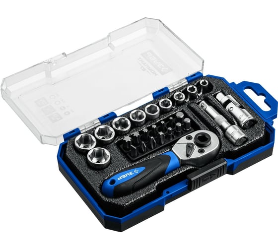 Изображение товара Универсальный набор инструмента ЗУБР Профессионал Компакт-27, 27 предметов 27642-H27_z01