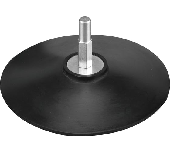 Изображение товара Тарелка опорная для дрели P.I.T. 115мм, хвостовик 8 мм, липучка, ABS APLS17-115A