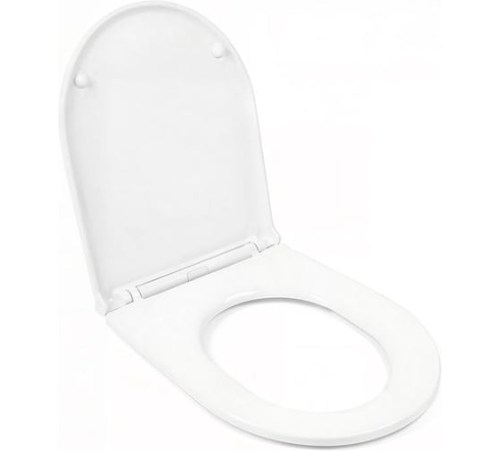 Изображение товара Сиденье для унитаза WAVE RING дюропласт, микролифт, белый глянец 557911