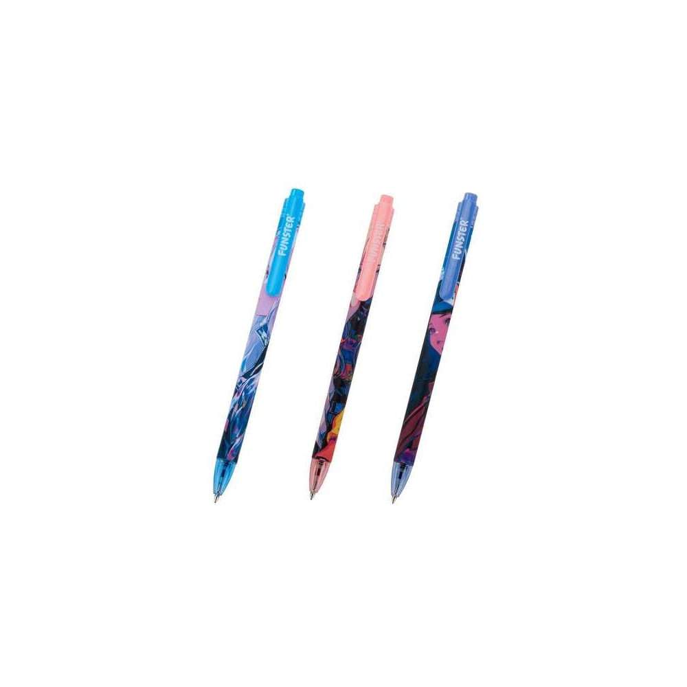 Изображение товара Ручка шариковая автоматическая FUNSTER ANIME комплект 24 шт синяя корпус