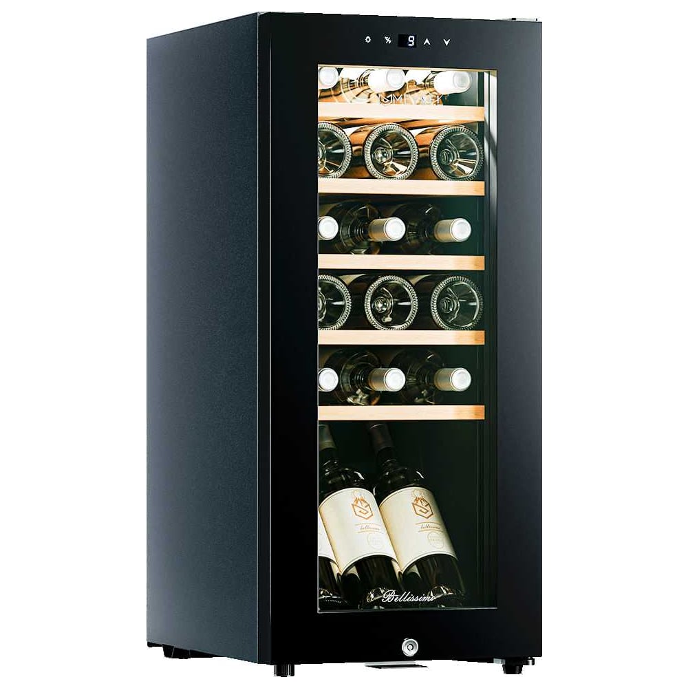 Изображение товара Винный шкаф MEYVEL MV18-KBF1 18 бутылок с ЖК-дисплеем и подсветкой