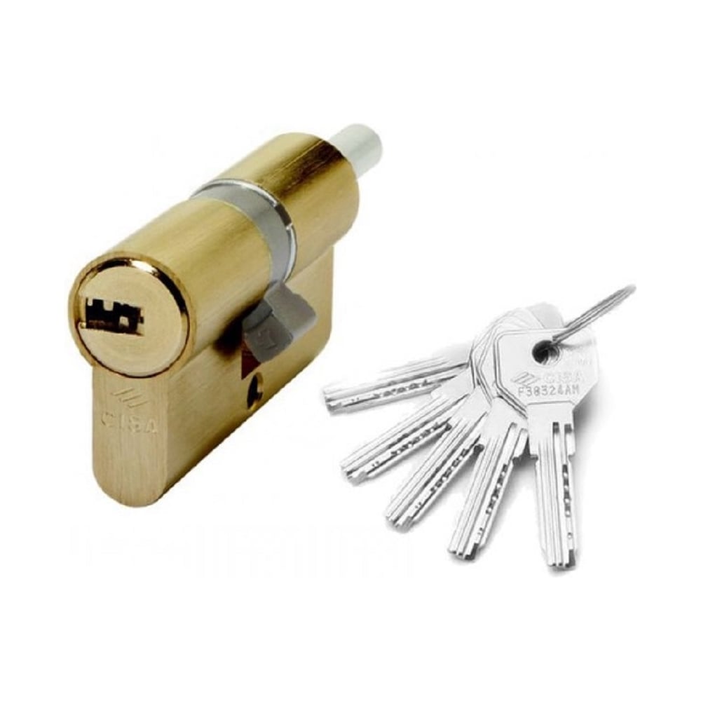 Изображение товара Цилиндр CISA серии ASIX ключ-вертушка 80мм латунь 35/45