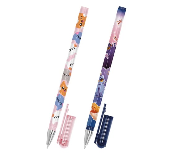 Изображение товара Ручка шариковая с принтом FUNSTER STICK FAT CATS, СИНЯЯ, КОМПЛЕКТ 36 шт., узел 0,7 мм, линия 0,35 мм 144389