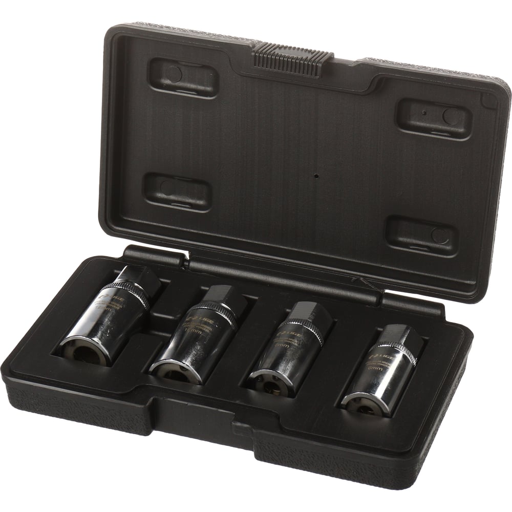 Изображение товара Набор экстракторов шпильковертов LIGE 4 предмета в кейсе LG-13907 профессиональный