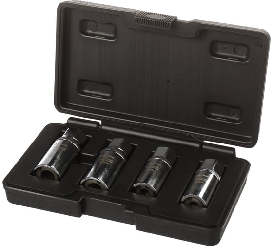 Изображение товара Набор экстракторов шпильковертов LIGE 4 предмета, (6, 8, 10, 12мм), в кейсе LG-13907 865042