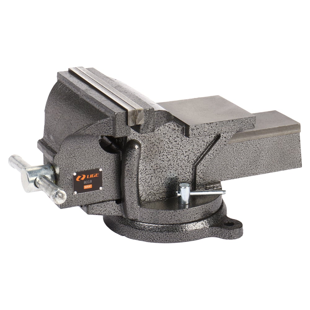 Изображение товара Поворотные слесарные тиски LIGE LG-8018 с наковальней профессиональные