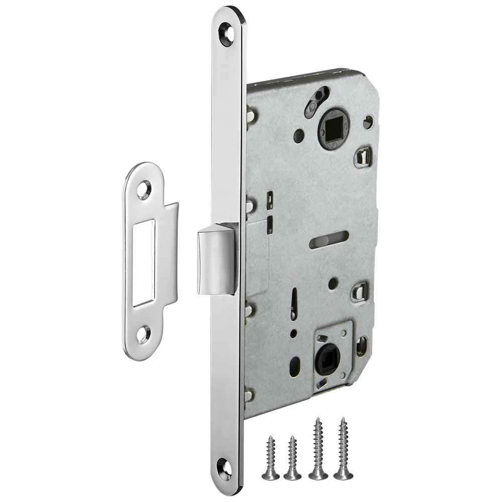 Изображение товара Врезная защелка AJAX METLM90-50 CP хром для межкомнатных дверей