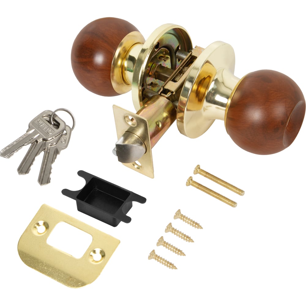 Изображение товара Ручка защелка PUNTO DK672/BL WD-ET деревянная межкомнатная, код 830241