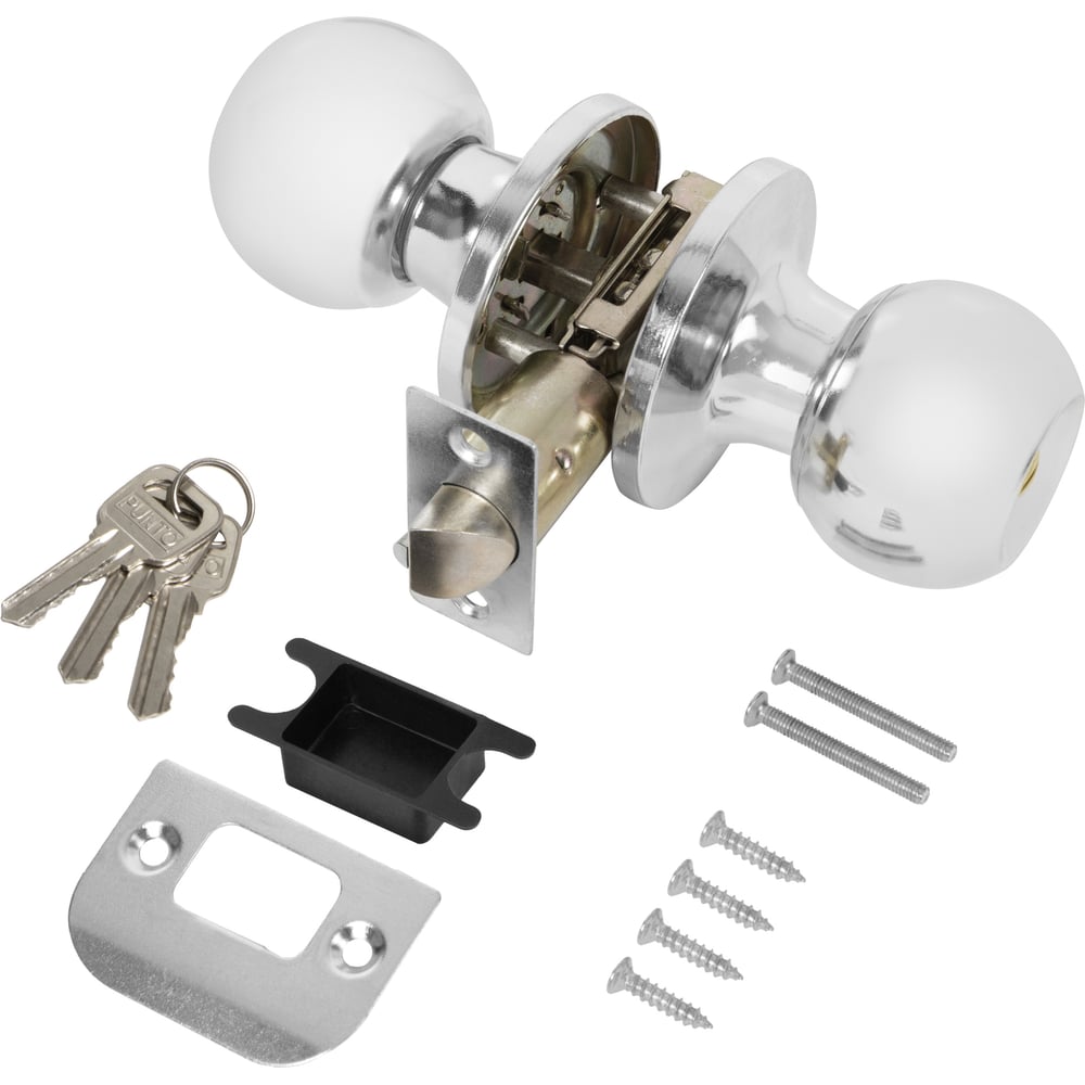 Изображение товара Ручка защёлка PUNTO DK672/BL CP-ET хром межкомнатная дверь