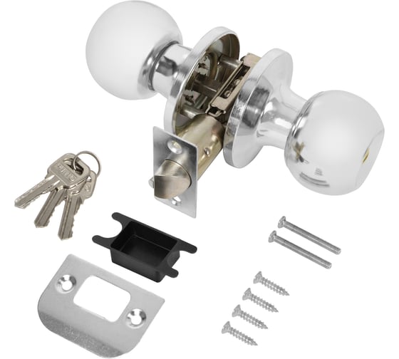 Изображение товара Ручка защелка PUNTO DK672/BL CP-ET (кл./фик.) хром 49507