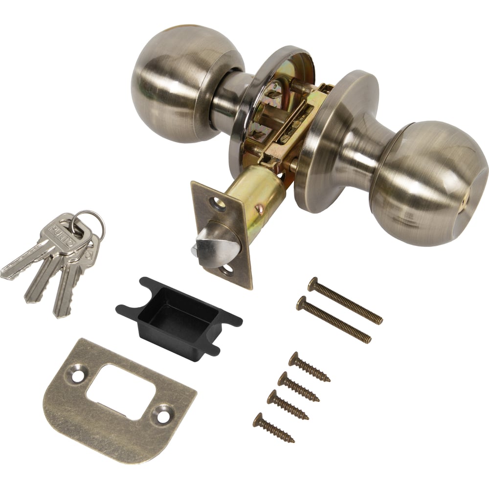 Изображение товара Ручка защелка PUNTO DK672/BL AB-ET бронза межкомнатная дверь ручка замок