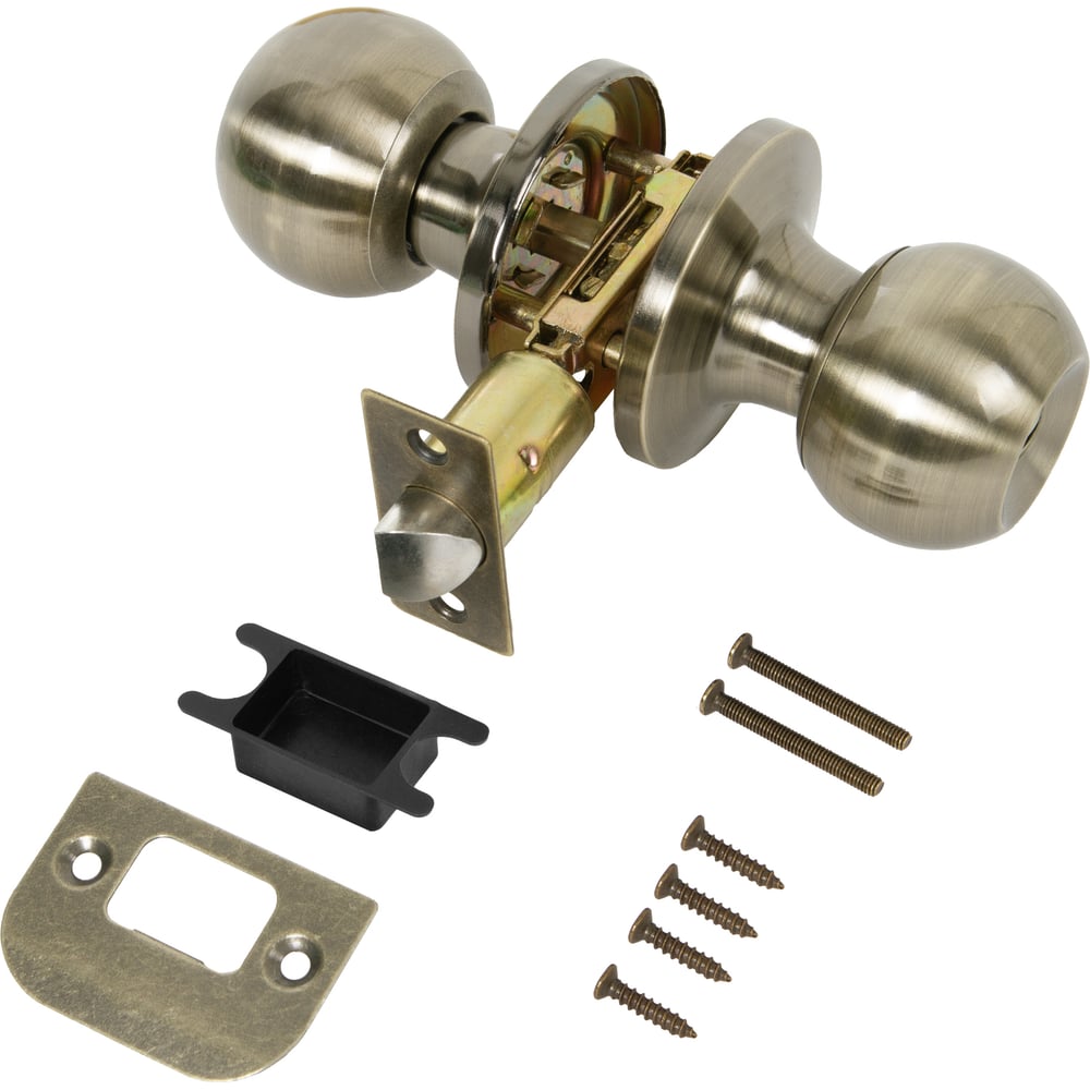 Изображение товара Ручка защелка PUNTO DK672/BL AB-BK бронза межкомнатная