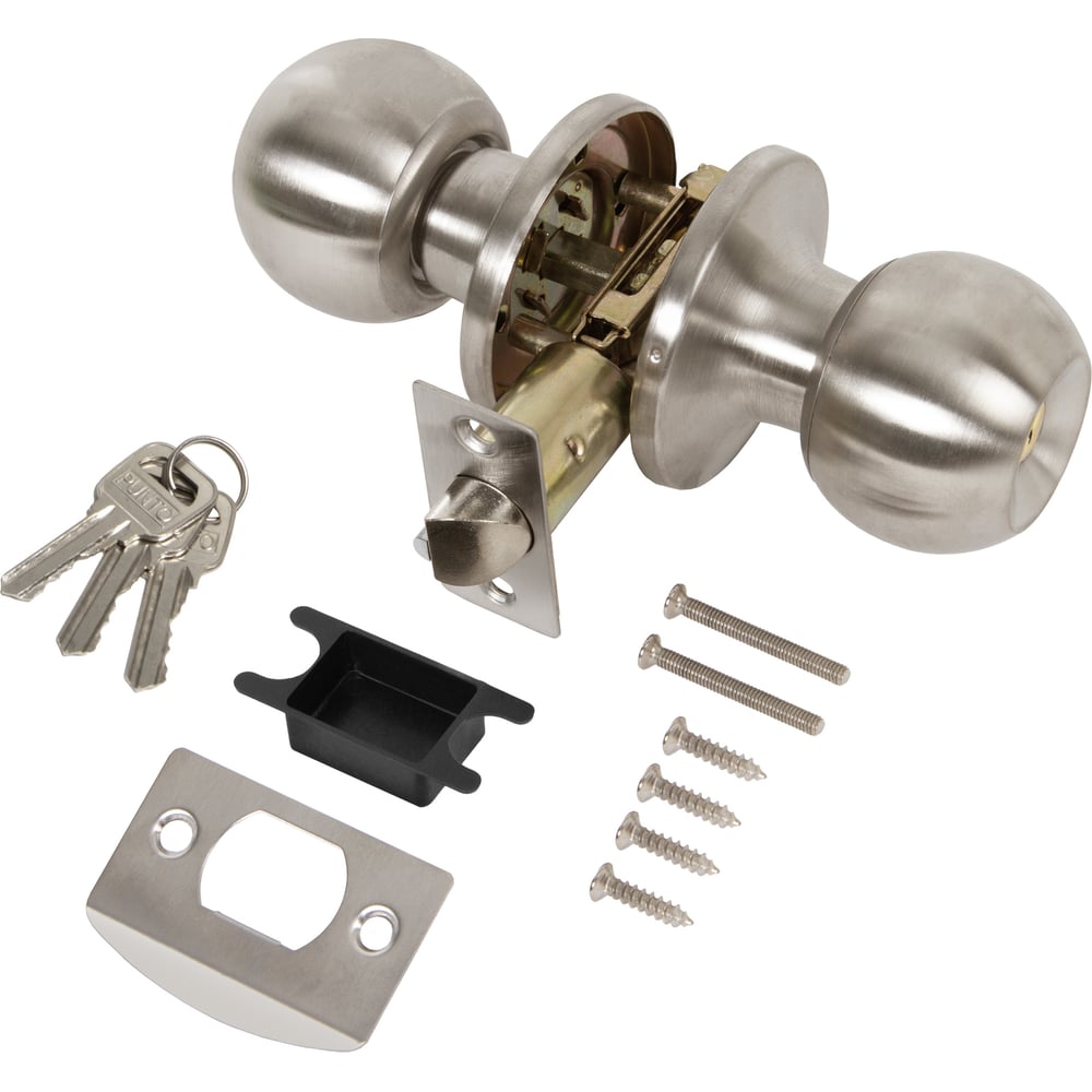 Изображение товара Ручка защелка PUNTO DK672/BL SN-ET матовый никель для межкомнатных дверей