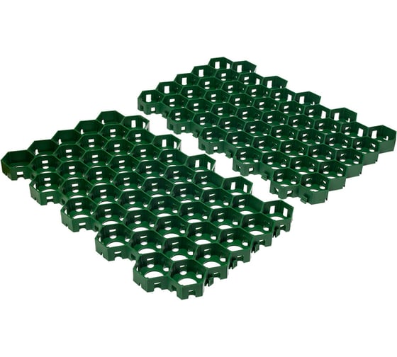 Изображение товара Газонная решетка ГеоПластБорд 544x344x34 мм, 6 шт., зеленая ГР_544.336.34_6