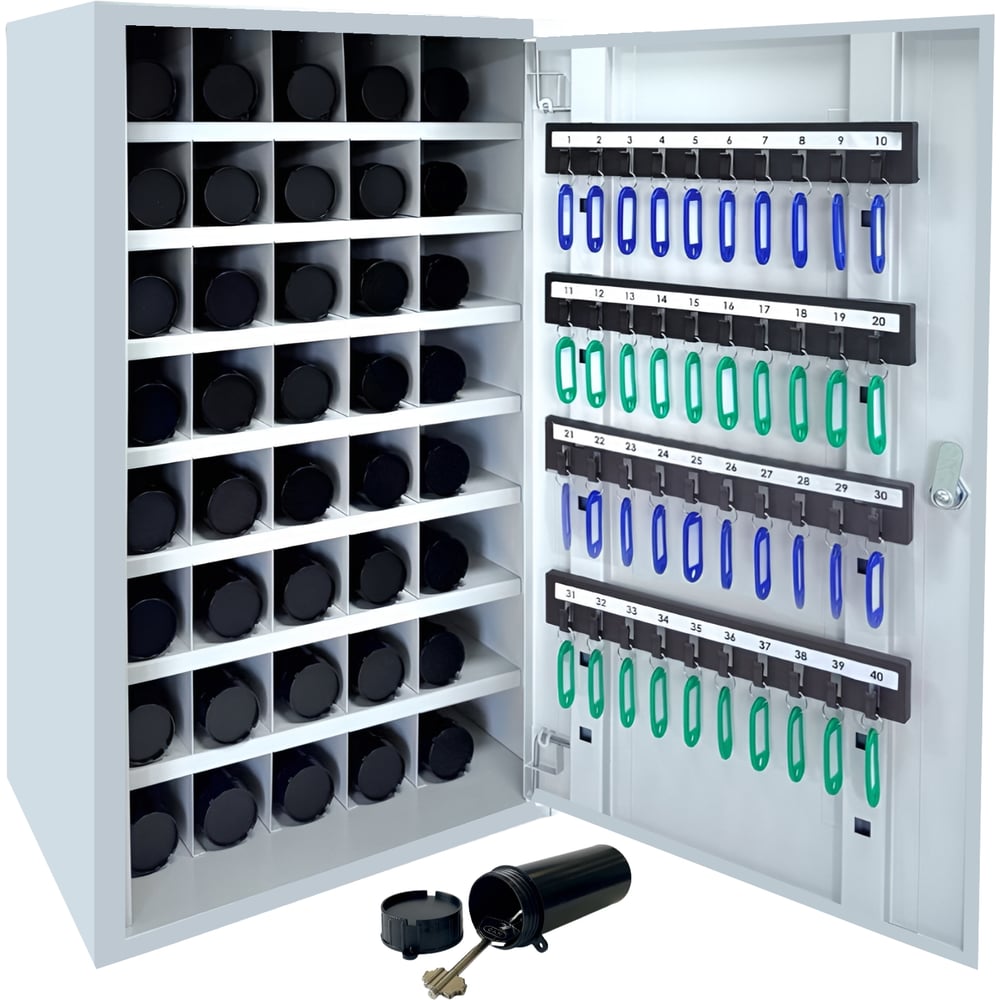 Изображение товара Пенальница-ключница ТПК Технологии Контроля Т-40 в комплекте:40 пеналов + 40 брелоков, 24407